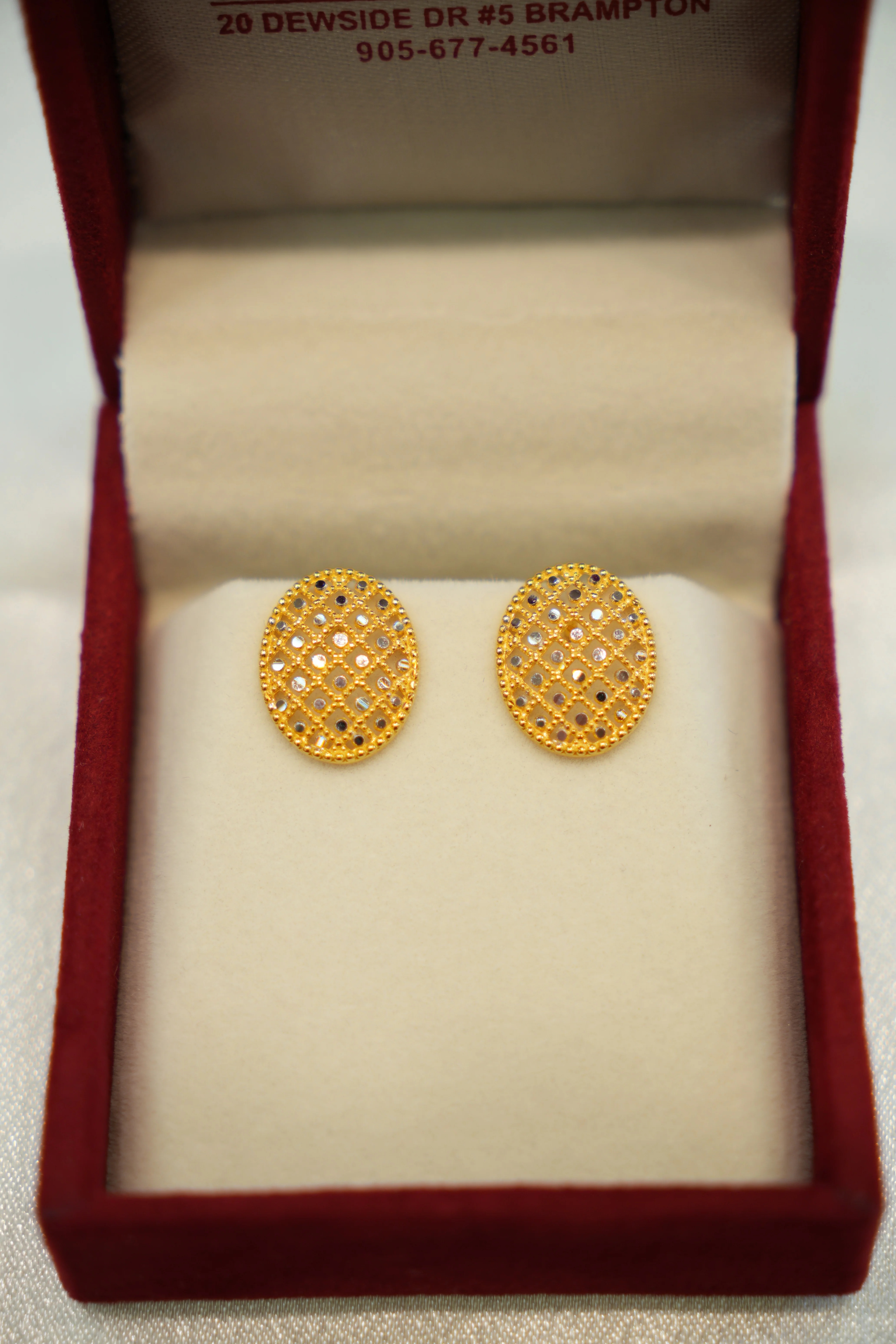 22K Gold Ladies Earrings